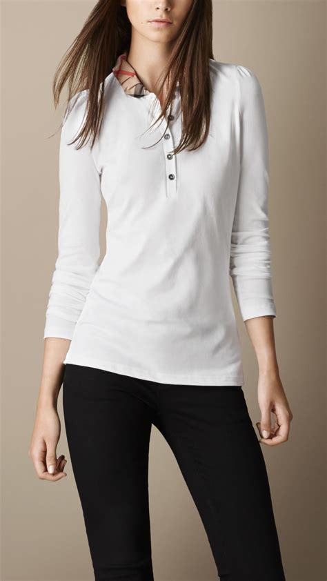 burberry polo for women|burberry long sleeve women us.